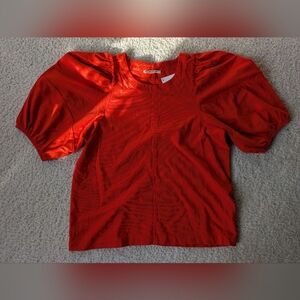 Madewell Red Short Sleeve Tee NWT S
